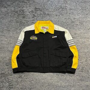 Vintage NASCAR Nextel Cup Series‎ Jacket Mens XL Black Yellow Racing Full Zip